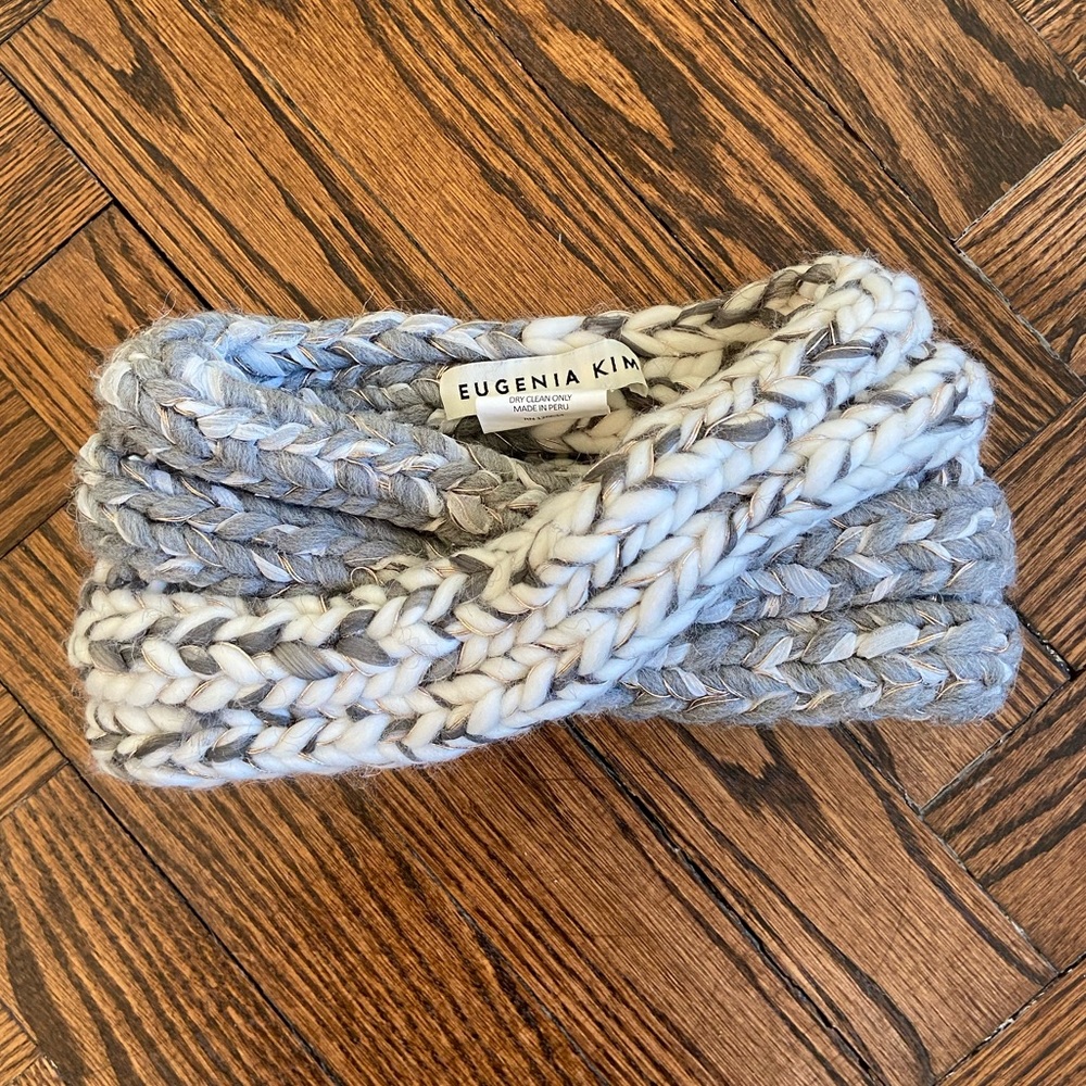 Eugenia Kim Lula Twisted Marled Metallic Wool-Blend Headband